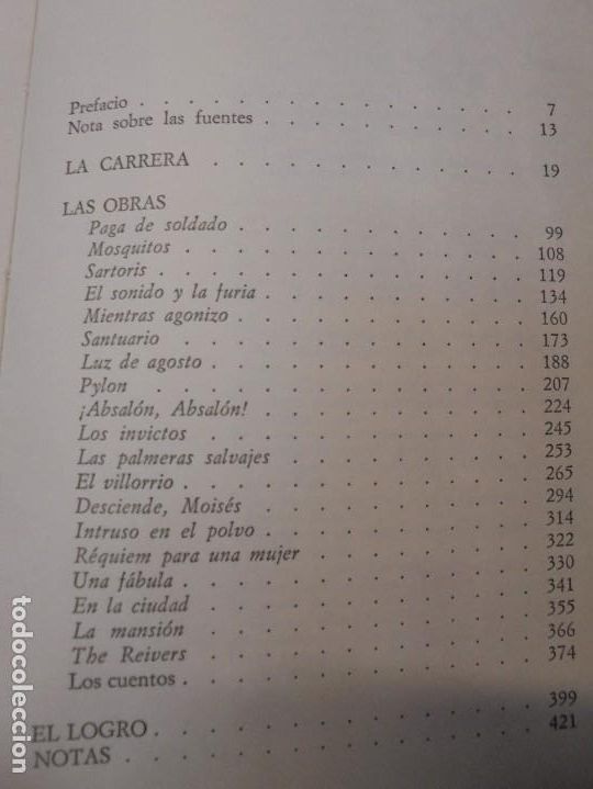 Libros de segunda mano: MICHAEL MILLGATE. WILLIAM FAULKNER. BARRAL EDITORES 1972. - Foto 14