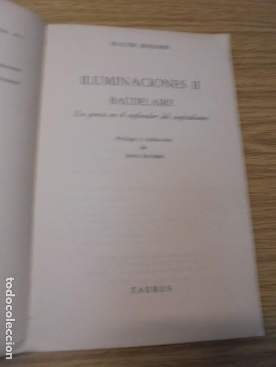 Libros de segunda mano: ILUMINACIONES II. BAUDELAIRE. WALTER BENJAMIN. EDITORIAL TAURUS. 1972 - Foto 7