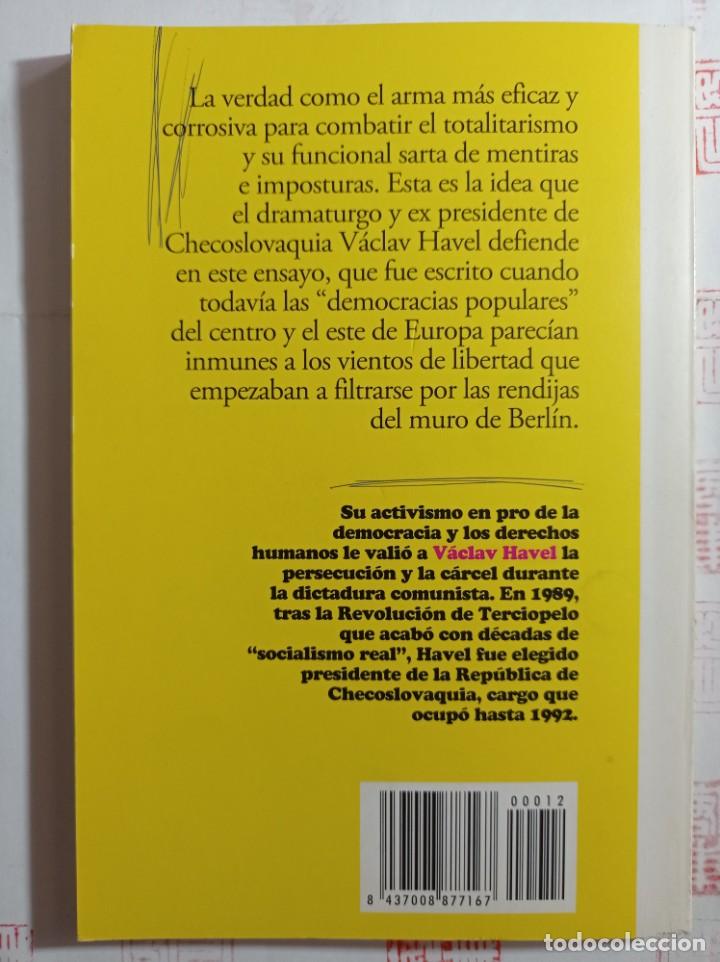 Libros de segunda mano: El poder de los sin poder. V&aacute;clav Havel - Foto 2