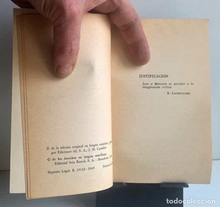 Libros de segunda mano: LECTURA DE MARCUSE. Jos&eacute; Mar&iacute;a Castellet - Foto 3