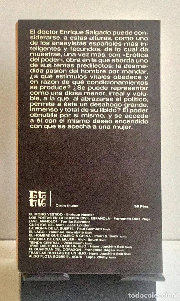 Libros de segunda mano: ER&Oacute;TICA DEL PODER. Enrique Salgado - Foto 2