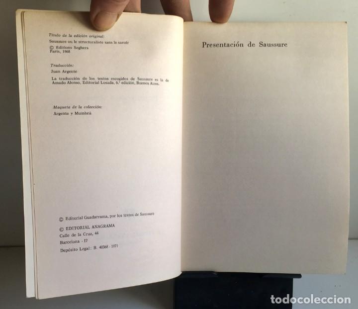 Libros de segunda mano: SAUSSURE. Presentaci&oacute;n y Textos. Georges Mounin - Foto 4