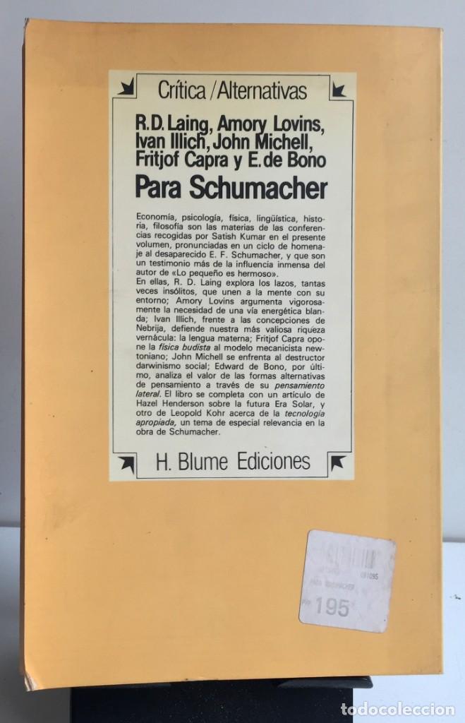 Libros de segunda mano: PARA SCHUMACHER. VV. AA. - Foto 2