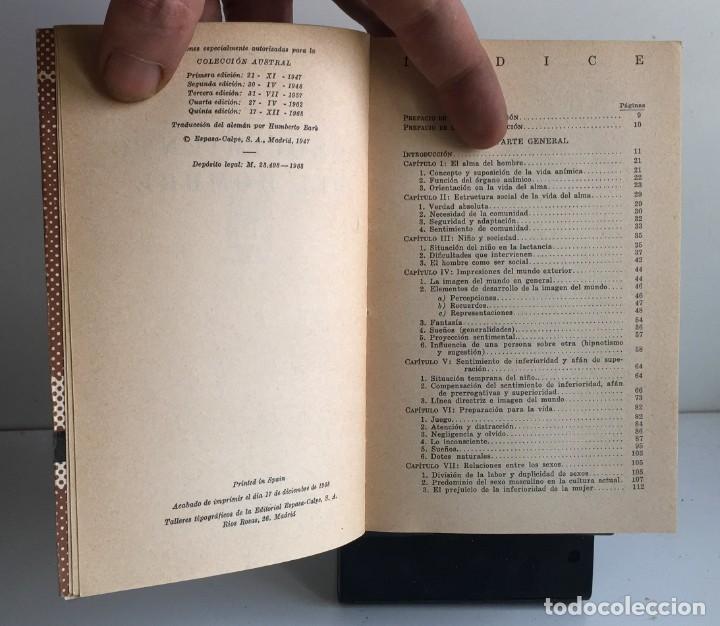 Libros de segunda mano: CONOCIMIENTO DEL HOMBRE . Alfredo Adler - Foto 4