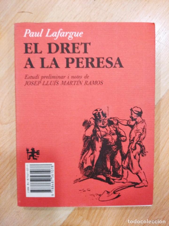 Libros de segunda mano: El dret a la peresa. Paul Lafargue - Foto 1