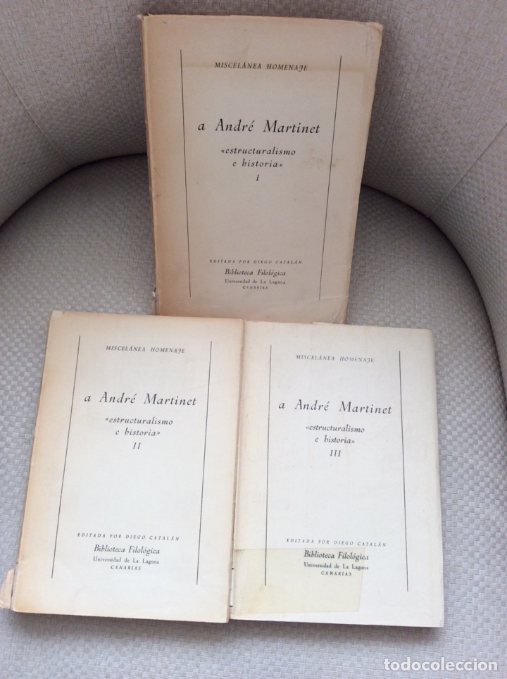 Libros de segunda mano: MISCELANEA HOMENAJE A ANDR&Eacute; MARTINET. ESTRUCTURALISMO E HISTORIA. 3 VOLS. COMPLETA - Foto 2