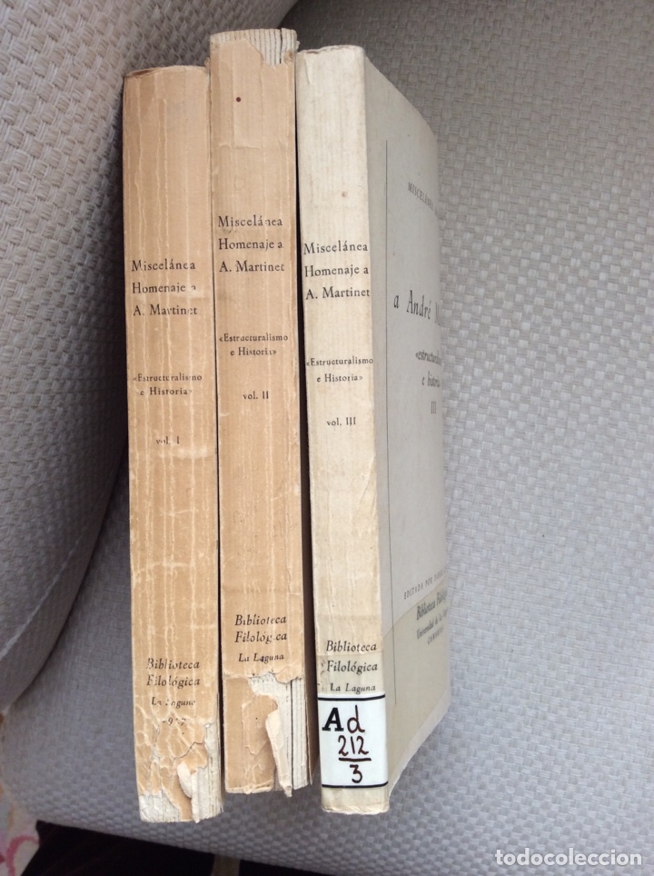 Libros de segunda mano: MISCELANEA HOMENAJE A ANDR&Eacute; MARTINET. ESTRUCTURALISMO E HISTORIA. 3 VOLS. COMPLETA - Foto 1