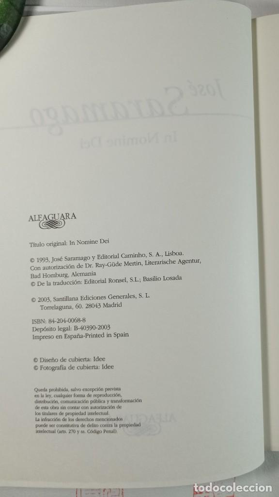 Libros de segunda mano: In Nomine Dei. Jos&eacute; Saramago - Foto 2