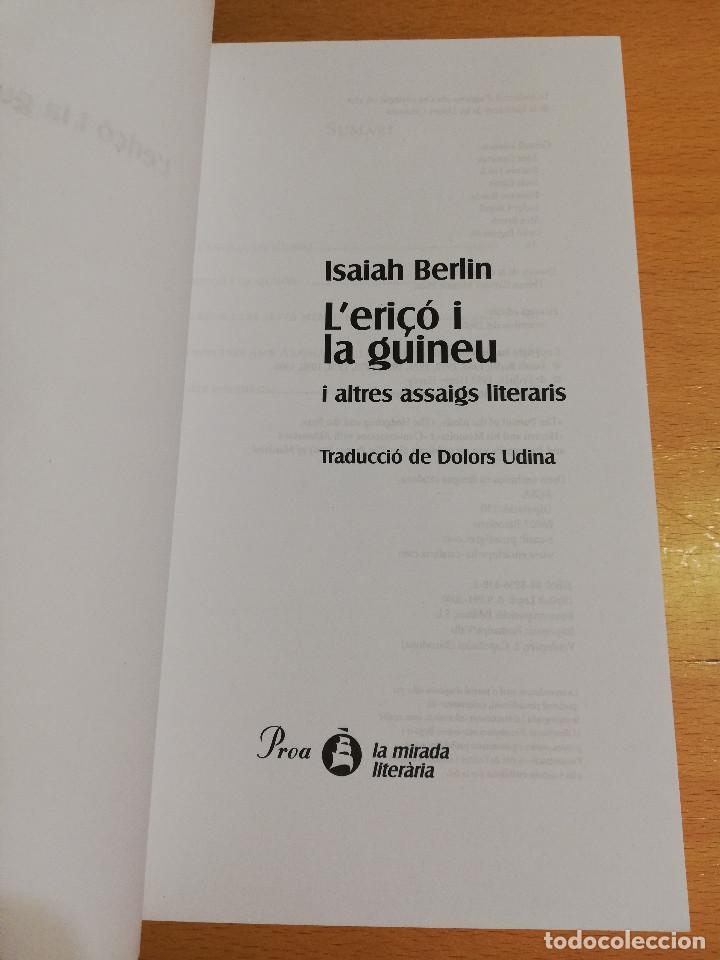 Libros de segunda mano: LERI&Ccedil;&Oacute; I LA GUINEU (ISAIAH BERLIN) - Foto 2