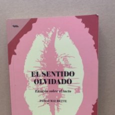 Libros de segunda mano: EL SENTIDO OLVIDADO, ENSAYOS SOBRE EL TACTO (PLAST 5). Lote 328873403