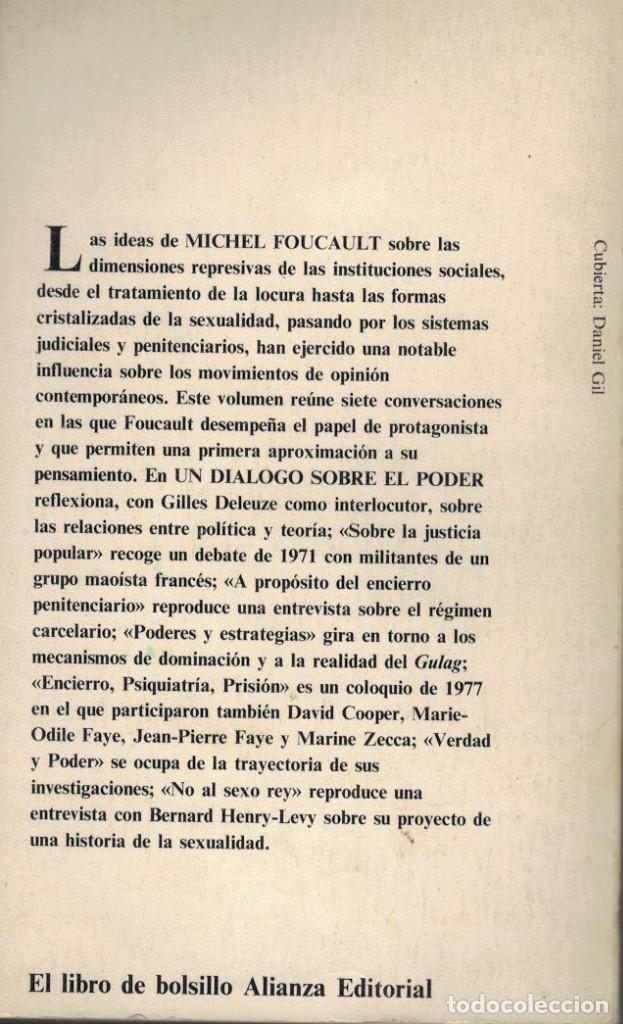 Libros de segunda mano: Michel Foucault, Un di&aacute;logo sobre el poder - Foto 2