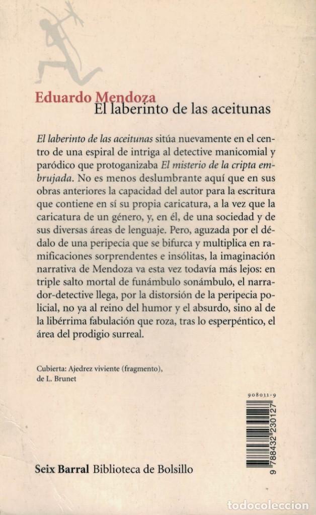 Libros de segunda mano: Eduardo Mendoza, El laberinto de las aceitunas - Foto 2