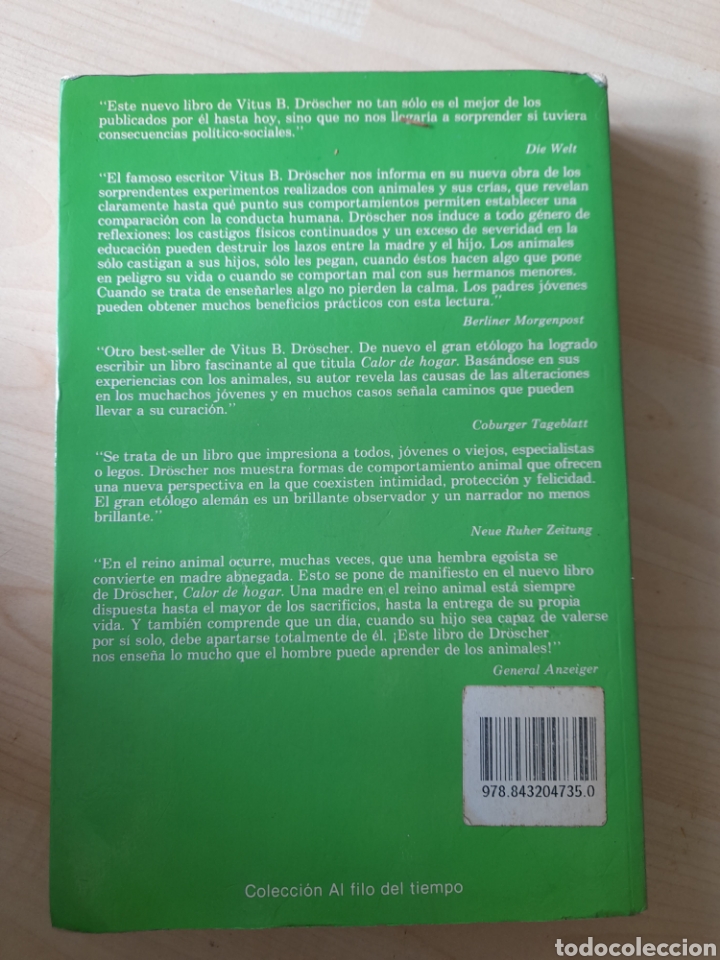 Libros de segunda mano: Calor de hogar. Vitus B. Dr&ouml;scher - Foto 2