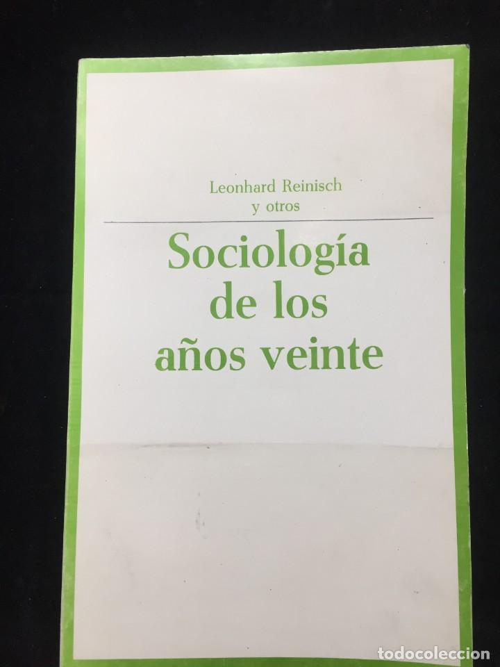 Libros de segunda mano: Sociolog&iacute;a de los a&ntilde;os 20. Compilaci&oacute;n de Leonhard Reinisch y otros. Taurus Ensayistas de hoy 1969
