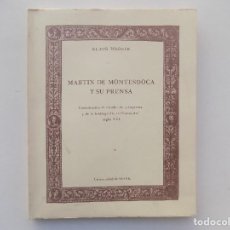 Libros de segunda mano: LIBRERIA GHOTICA. WAGNER.MARTIN DE MONTESDOCA Y SU PRENSA.BIBLIOGRAFIA SEVILLANA DEL SIGLO XVI.1982. Lote 330513248