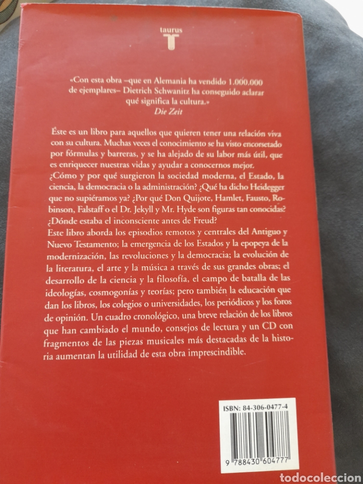 Libros de segunda mano: La cultura. Dietrich Schwanitz - Foto 2