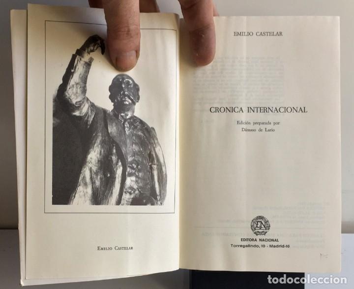 Libros de segunda mano: CR&Oacute;NICA INTERNACIONAL. Emilio Castelar - Foto 4