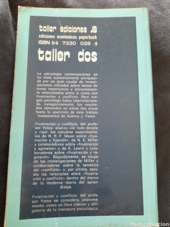 Libros de segunda mano: Frustraci&oacute;n y conflicto. Aubrey J. Yates - Foto 2