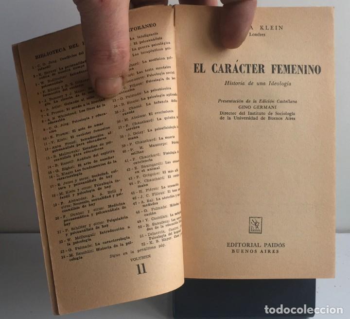 Libros de segunda mano: EL CAR&Aacute;CTER FEMENINO. Viola Klein - Foto 4