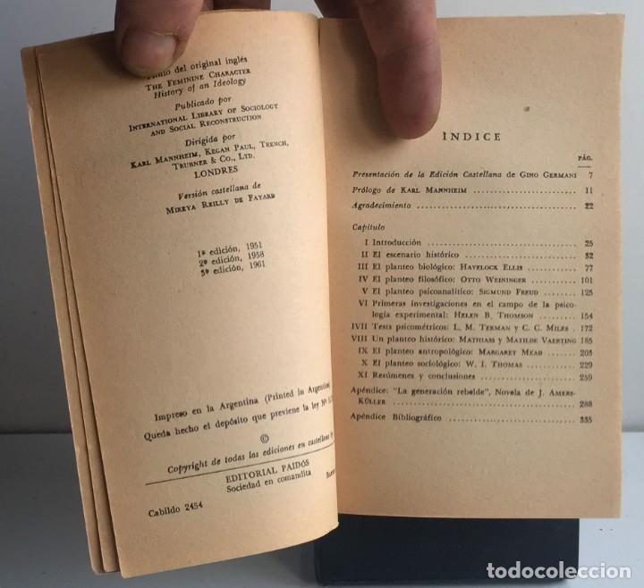 Libros de segunda mano: EL CAR&Aacute;CTER FEMENINO. Viola Klein - Foto 5