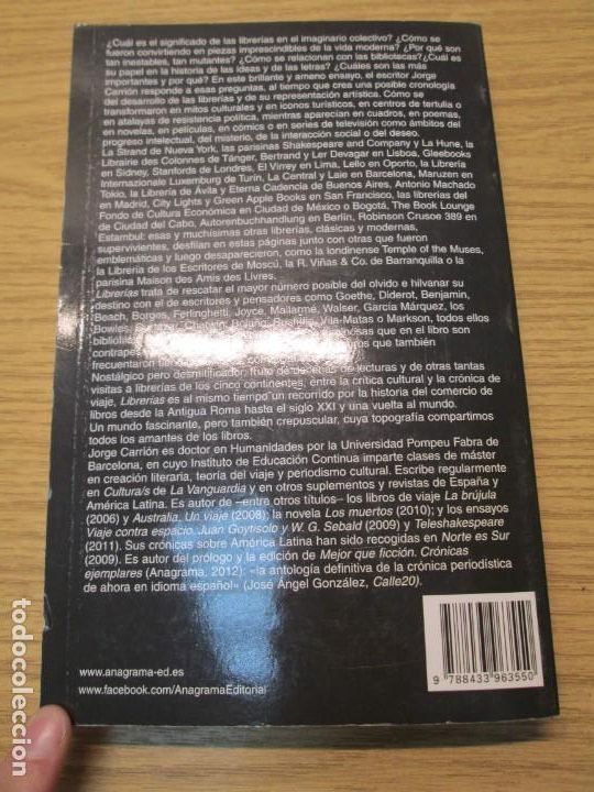 Libros de segunda mano: LIBRERIAS. JORGE CARRION EDITORIAL ANAGRAMA 2013 - Foto 31