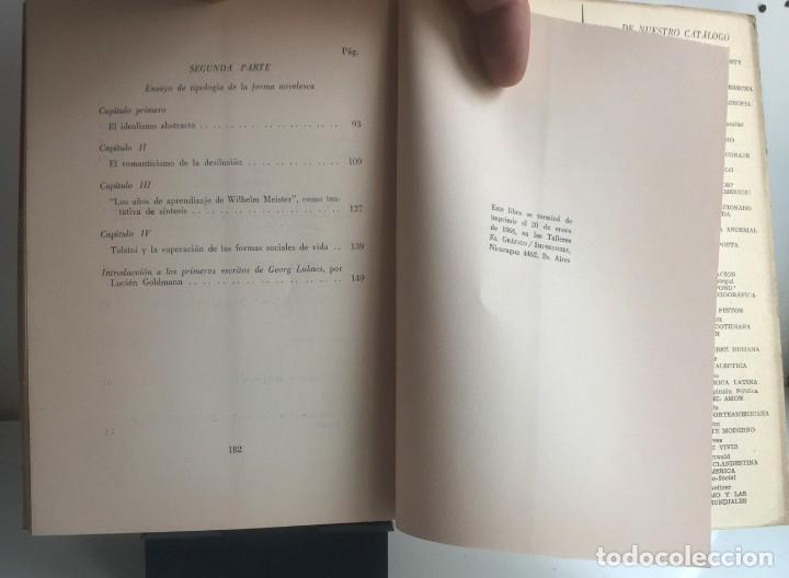 Libros de segunda mano: TEOR&Iacute;A DE LA NOVELA. Georg Luk&aacute;cs - Foto 8