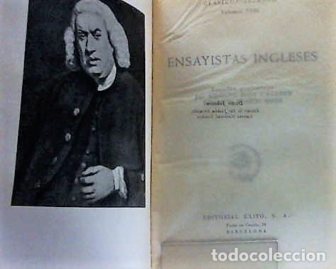 Libros de segunda mano: ENSAYISTAS INGLESES ... 1951 - Foto 2