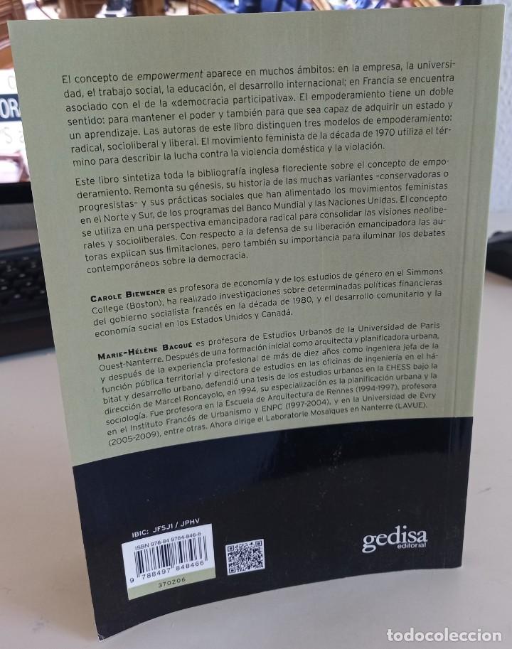 Libros de segunda mano: EL EMPODERAMIENTO UNA ACCI&Oacute;N PROGRESIVA...- BACQU&Eacute; / BIEWENER - Foto 2