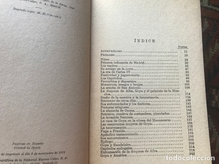 Libros de segunda mano: Goya. Ram&oacute;n G&oacute;mez de la Serna. Austral - Foto 3