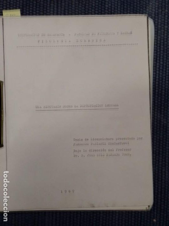 Libros de segunda mano: Una hip&oacute;tesis sobre la diptongaci&oacute;n leonesa - Foto 1