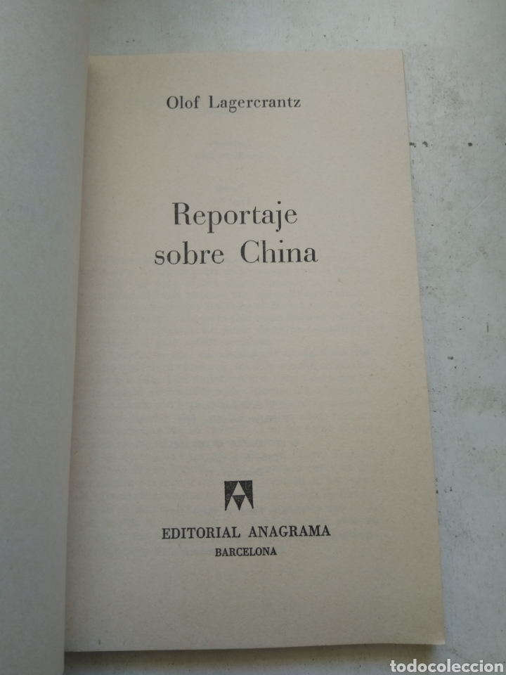 Libros de segunda mano: REPORTAJE SOBRE CHINA/OLOF LAGERCRANTZ - Foto 2