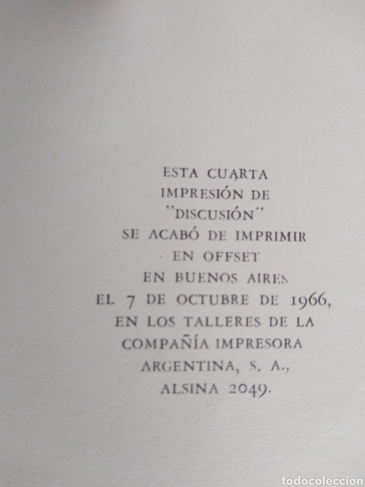 Libros de segunda mano: JORGE LUIS BORGES ,DISCUSI&Oacute;N, EMEC&Eacute; , 1966 - Foto 5
