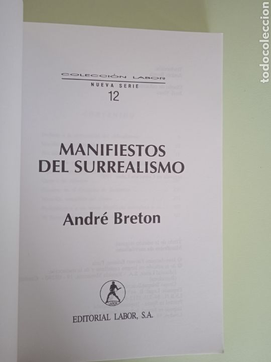 Libros de segunda mano: Manifiestos del Surrealismo. Andr&eacute; Breton. - Foto 4