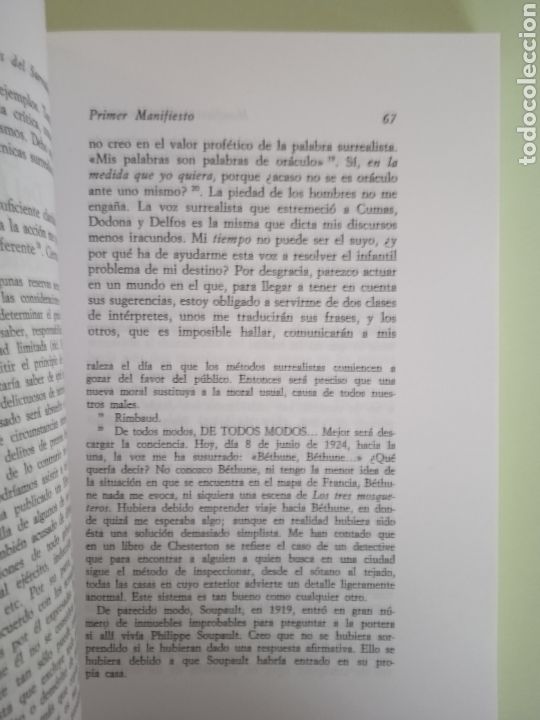 Libros de segunda mano: Manifiestos del Surrealismo. Andr&eacute; Breton. - Foto 6