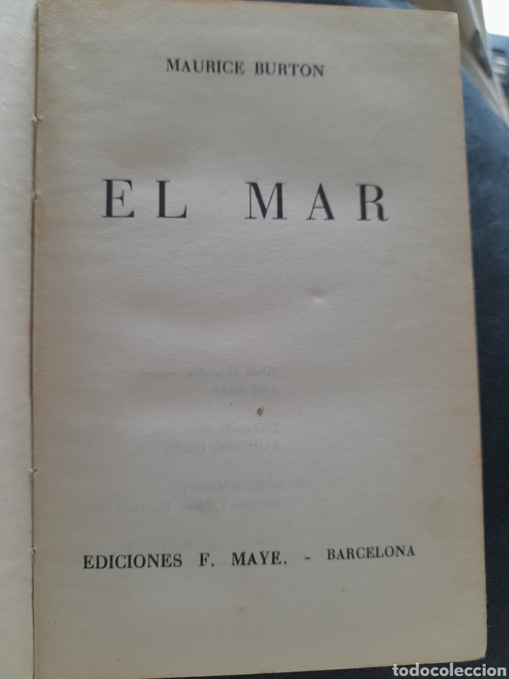 Libros de segunda mano: El mar. Maurice Burton - Foto 2