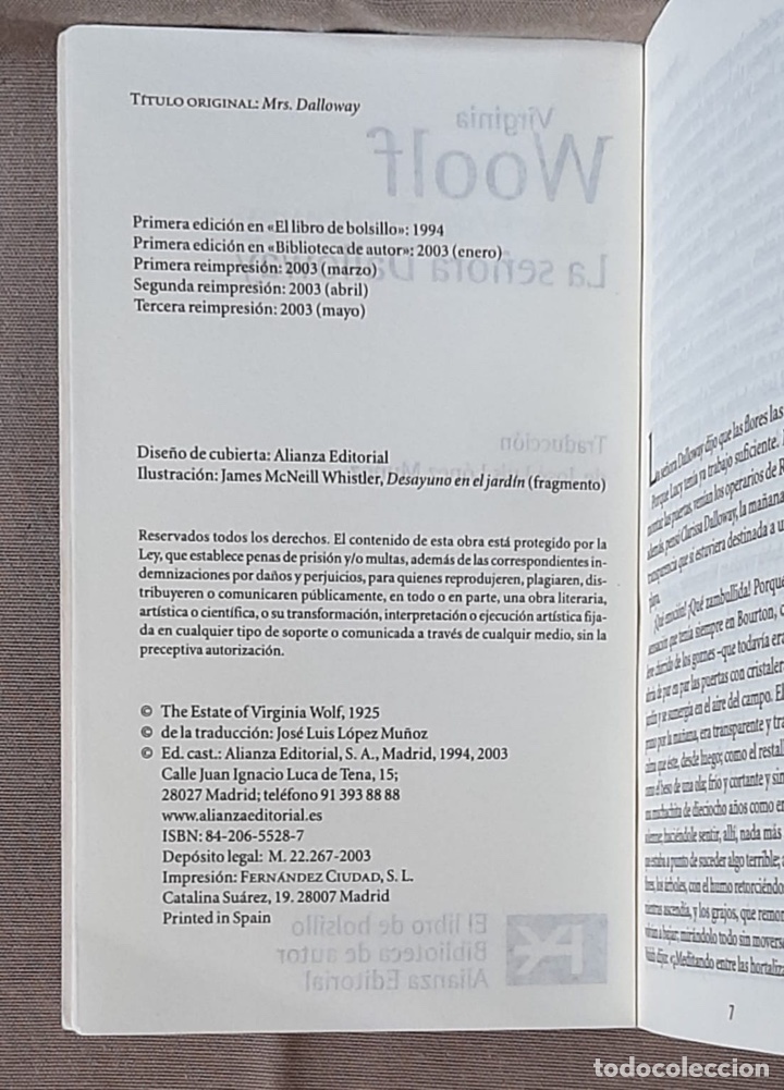 Libros de segunda mano: La se&ntilde;ora Dalloway. Virginia Woolf. - Foto 3