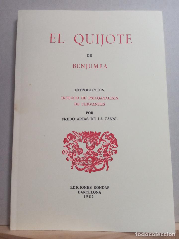 Libros de segunda mano: EL QUIJOTE DE BENJUMEA. (RONDAS, 1986) - Foto 1