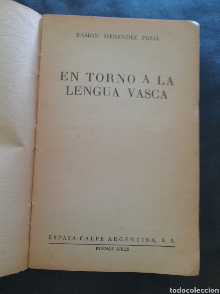 Libros de segunda mano: En torno a la lengua vasca. Ram&oacute;n Menendez Pidal - Foto 2