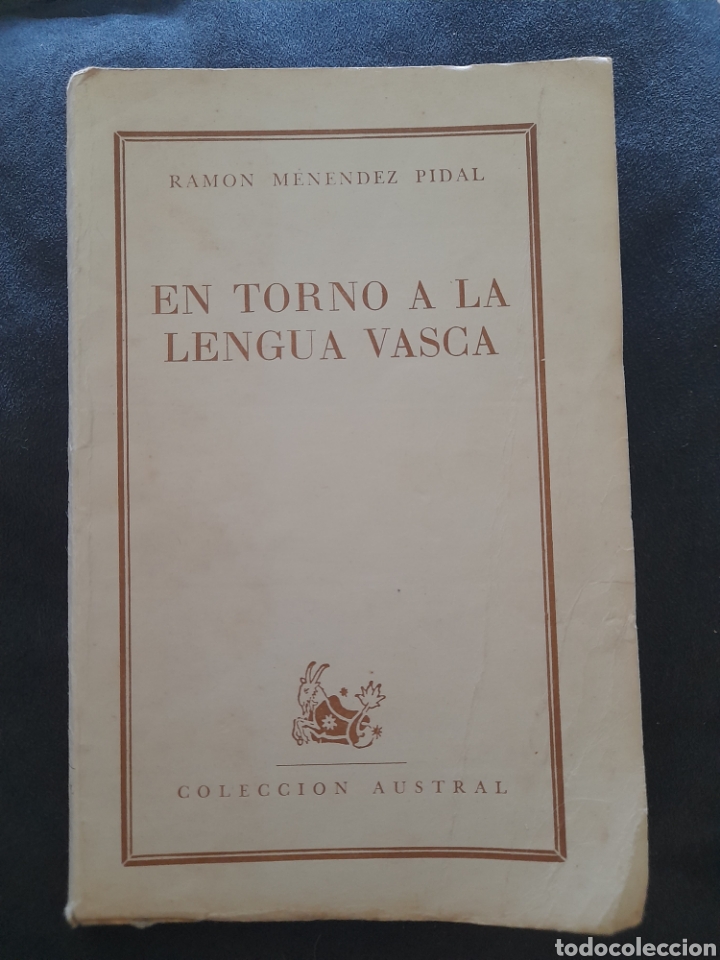 Libros de segunda mano: En torno a la lengua vasca. Ram&oacute;n Menendez Pidal - Foto 1