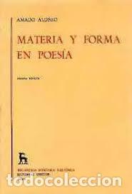 Libros de segunda mano: materia y forma en poes&iacute;a Amado Alonso - Foto 1