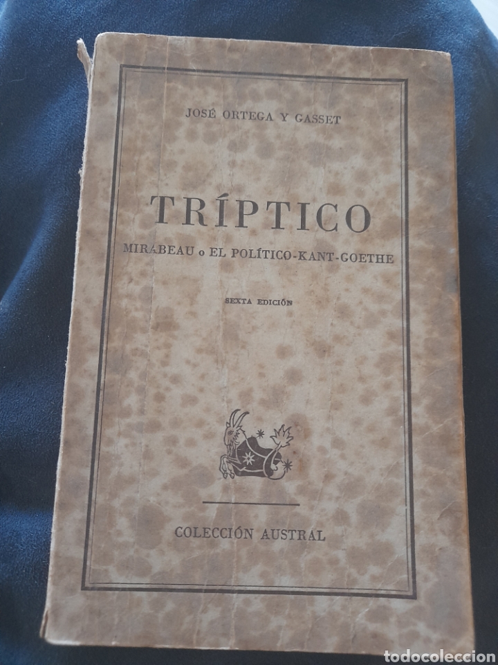 Libros de segunda mano: Tr&iacute;ptico. Jos&eacute; Ortega y Gasset - Foto 1