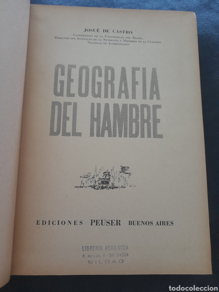 Libros de segunda mano: Geograf&iacute;a del hambre. Josue de Castro - Foto 2