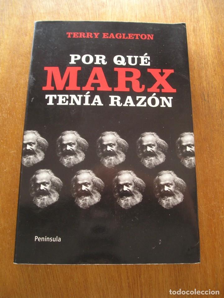 Libros de segunda mano: POR QUE MARX TENIA RAZON, TERRY EAGLETON, PENINSULA, 2011 - Foto 1