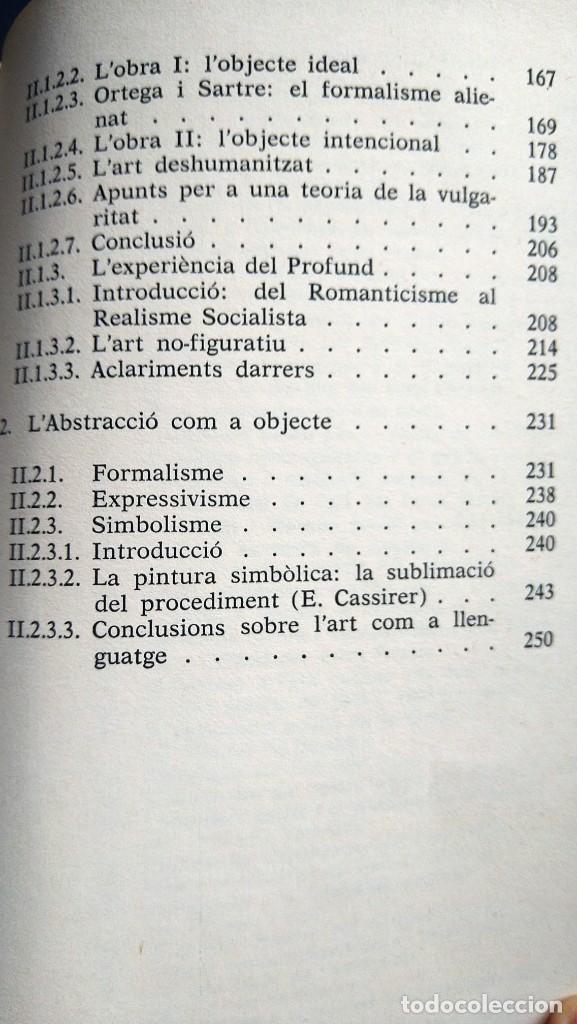 Libros de segunda mano: TEORIA DE LA SENSIBILITAT - XAVIER RUBERT DE VENTOS - Foto 4