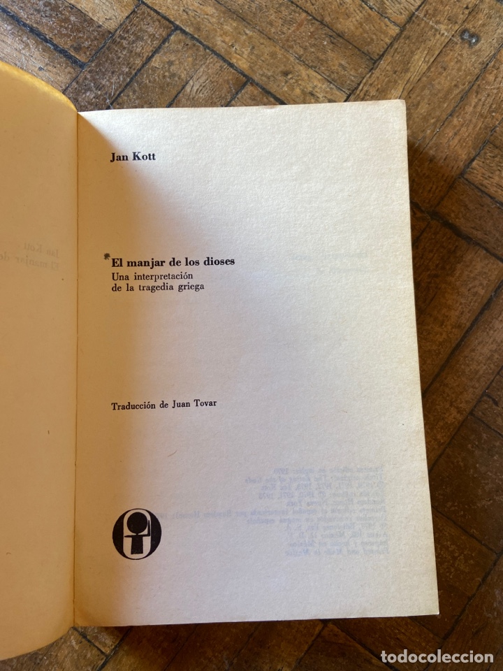 Libros de segunda mano: El manjar de los dioses - Jan Kott - Era (1977) - Foto 3