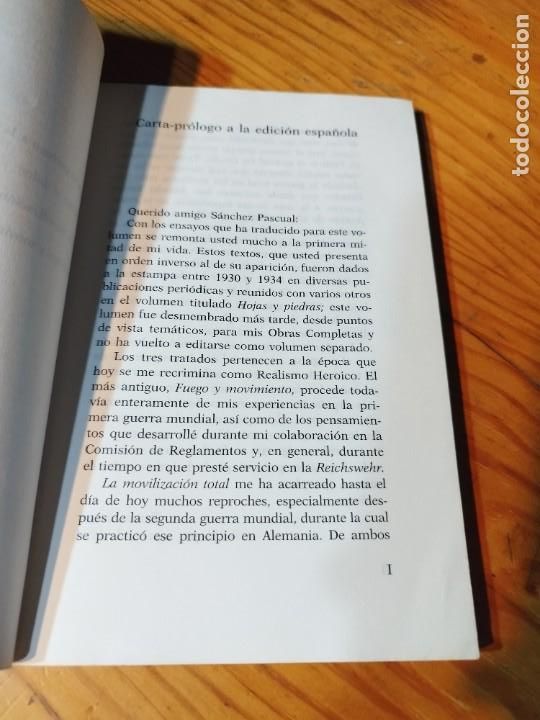Libros de segunda mano: SOBRE EL DOLOR. ERNST JUNGER. TUSQUETS EDITORES. - Foto 5