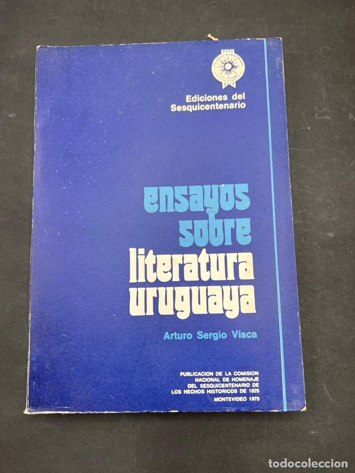 Gebrauchte B&uuml;cher: ENSAYOS SOBRE LITERATURA URUGUAYA. ARTURO SERGIO VISCA. ED. SESQUICENTENARIO. MONTEVIDEO, 1975.