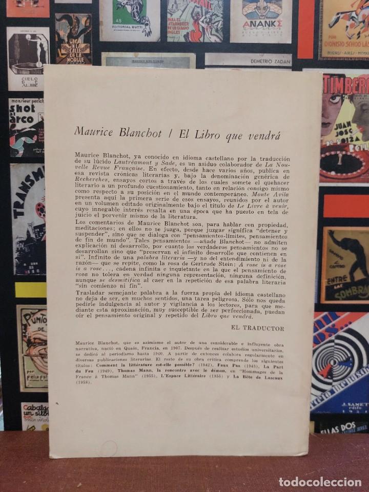 Libros de segunda mano: Maurice Blanchot - El Libro que Vendra - 1969 - Foto 4