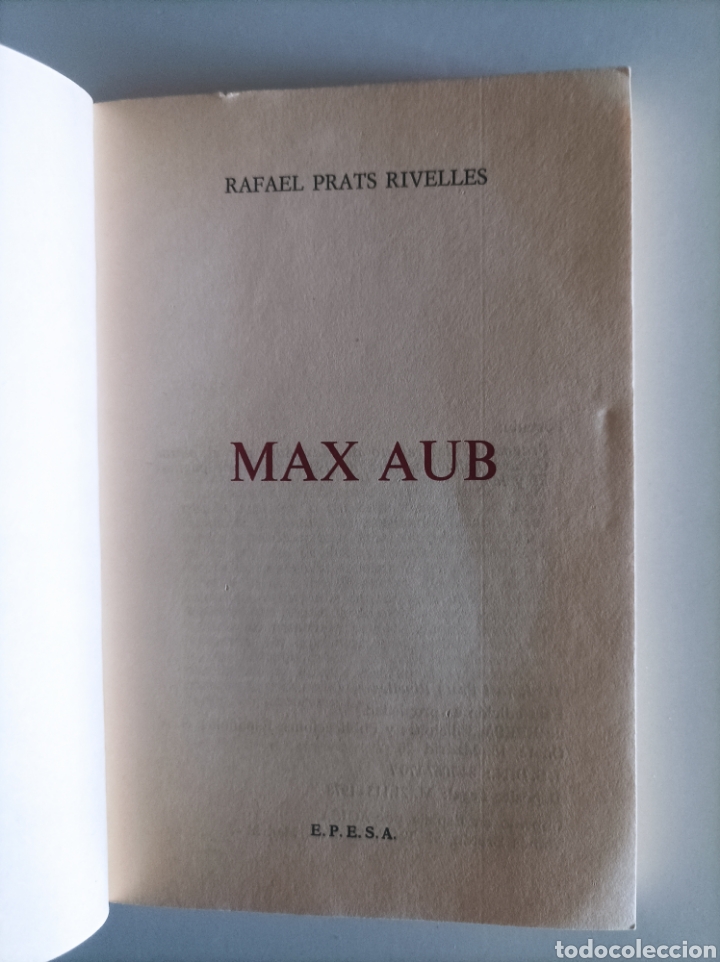 Libros de segunda mano: Max Aub / Rafael Prats Rivelles - Foto 3