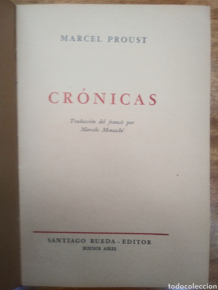 Libros de segunda mano: Cr&oacute;nicas - PROUST, MARCE - Foto 3